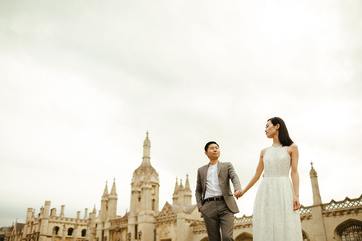 Modern Cambridge pre-wedding