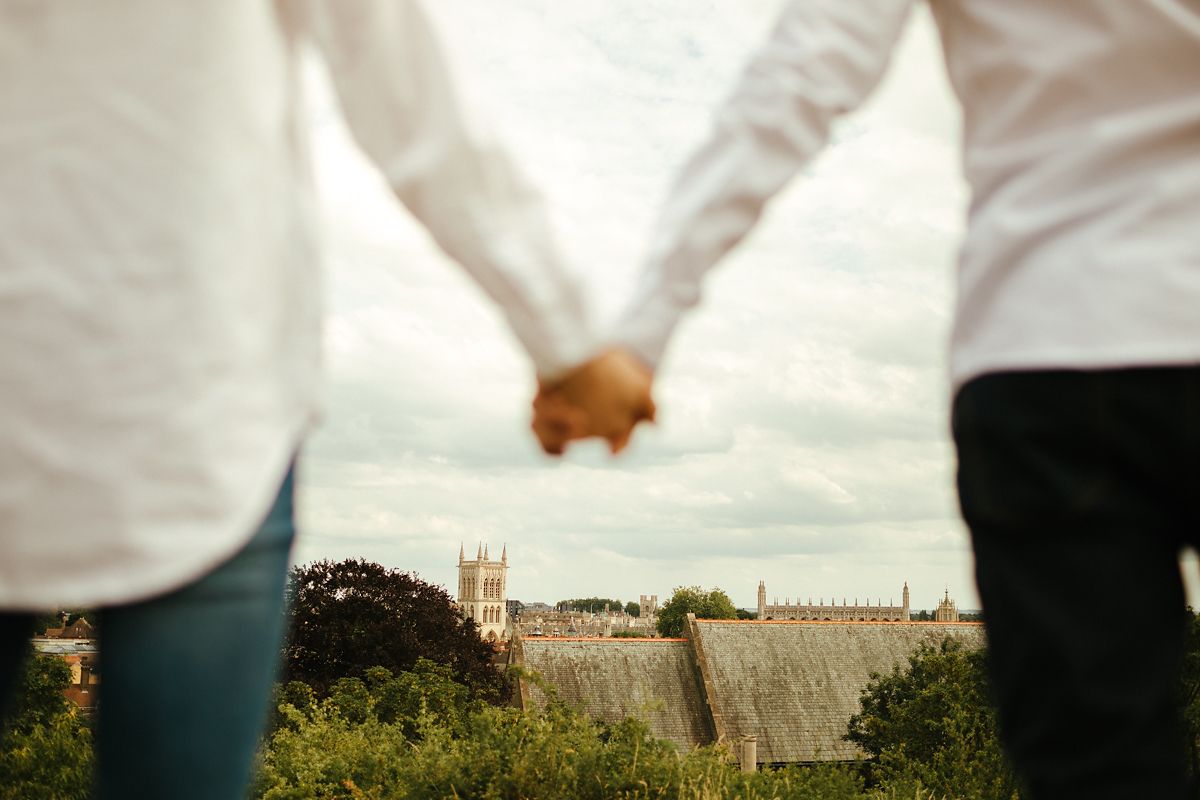 Cambridge Castle Mound pre-wedding photos