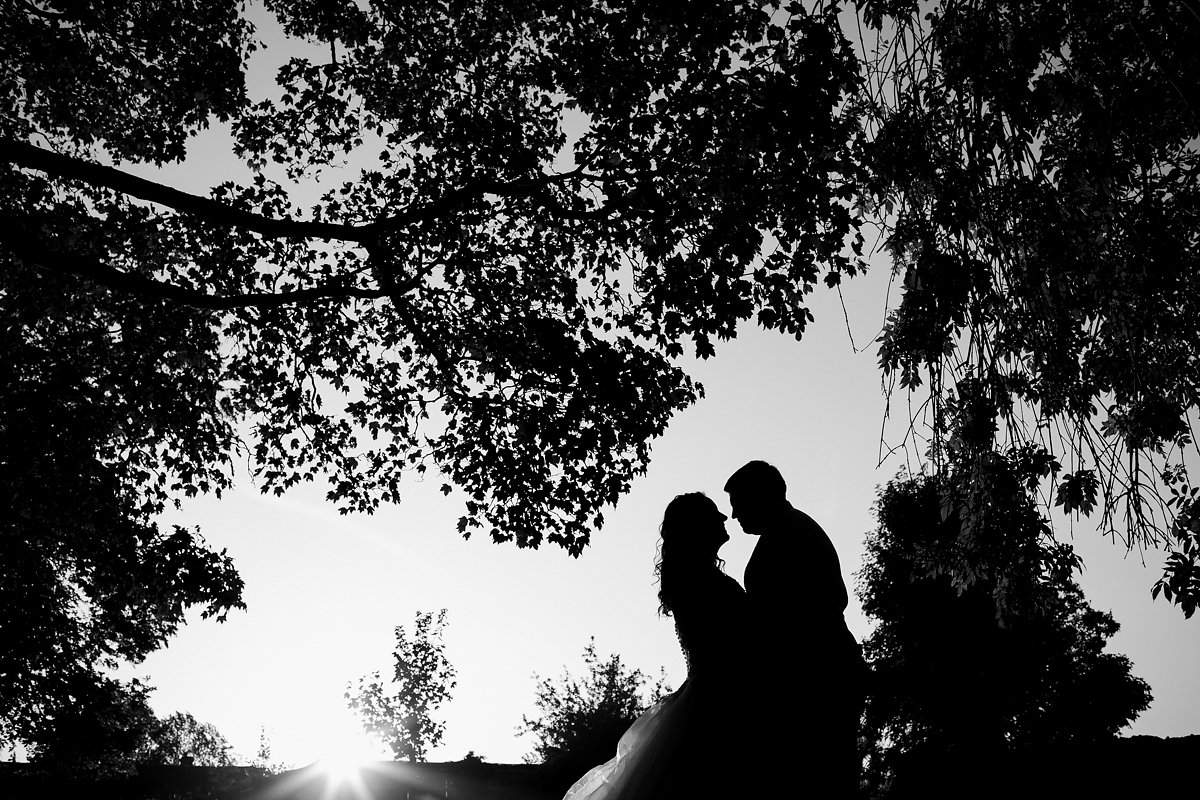 Black and white Creslow Manor Wedding Photography