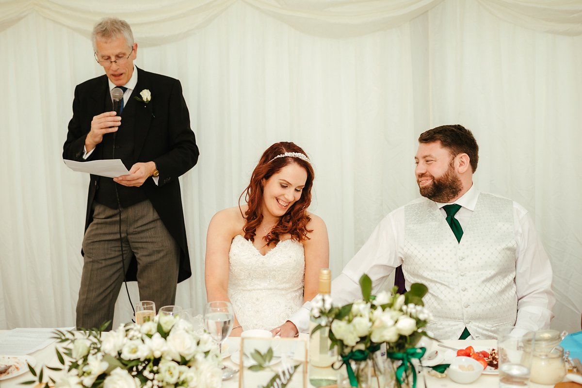 Wedding speeches at Creslow Manor