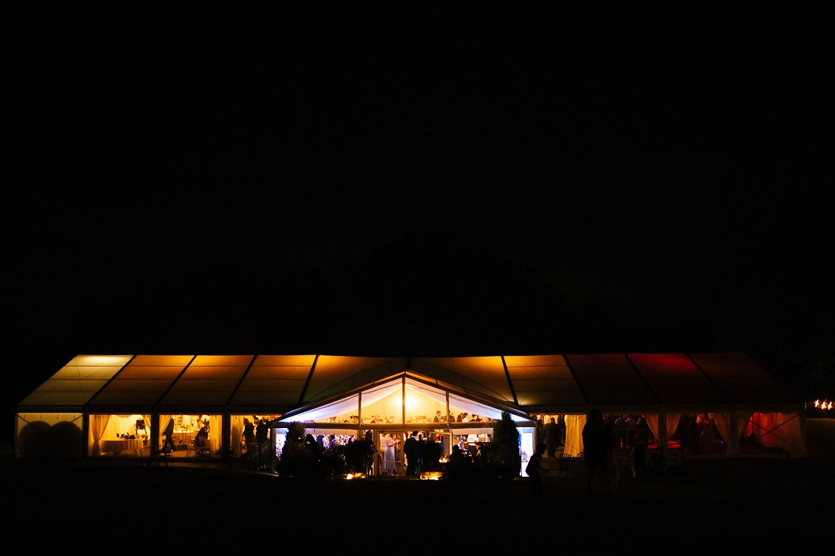 Night shot of Creslow Manor