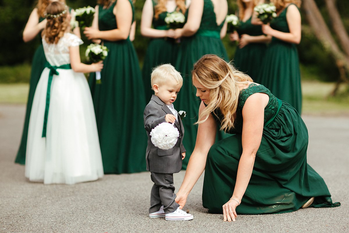 Pageboy getting ready