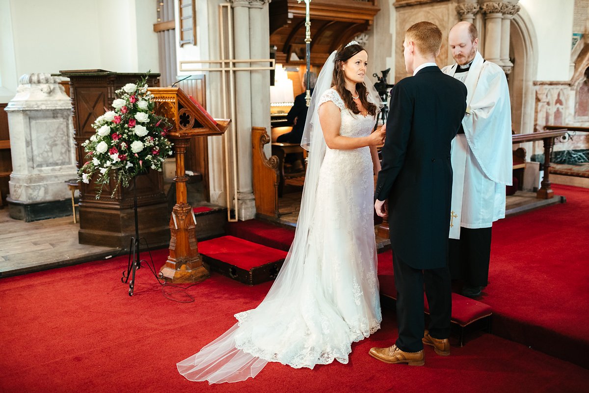 Latimer estate church wedding autumn ceremony photos