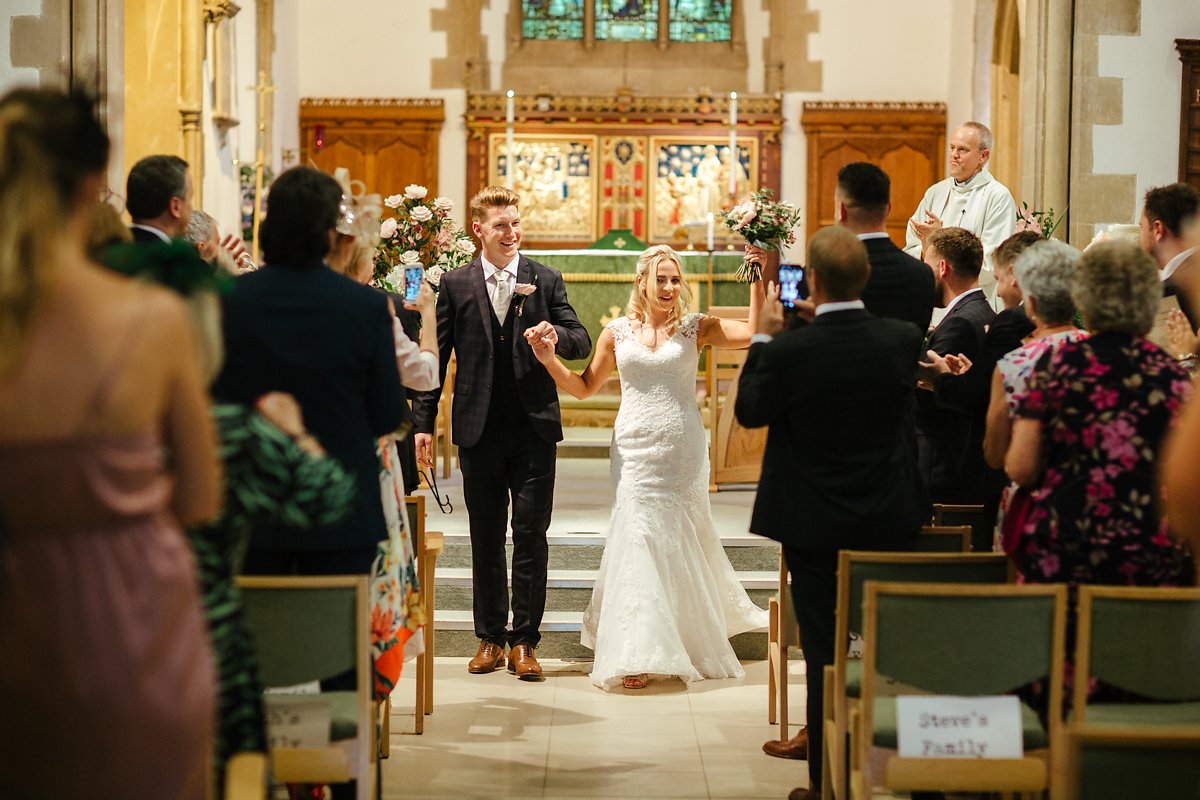 How to walk out of a wedding church ceremony