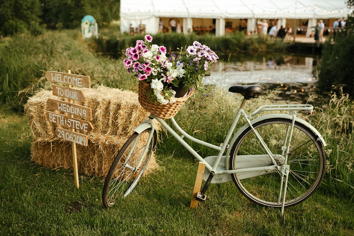 Bike decorations for a wedding