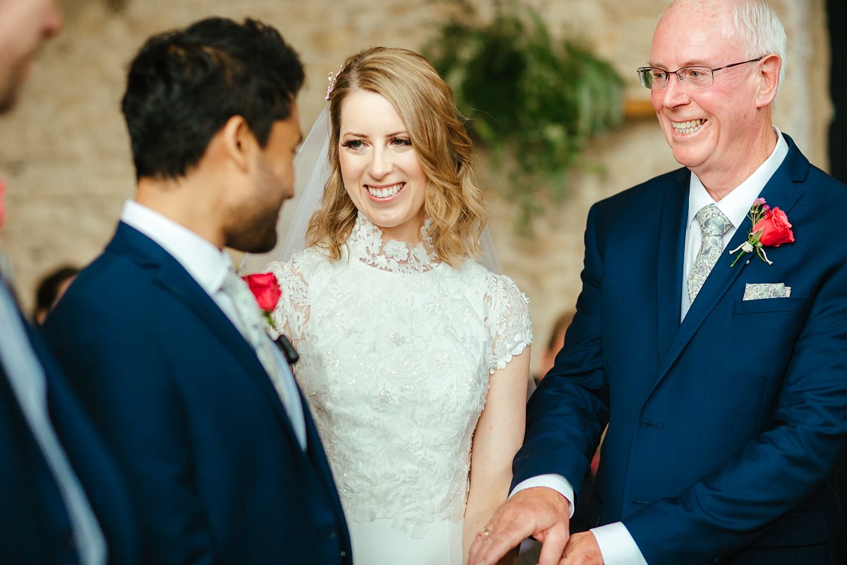 Wedding photography at Merrsicourt barn