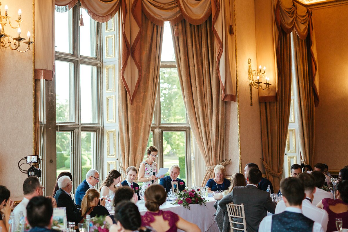 Wedding Breakfast at a grand wedding venue