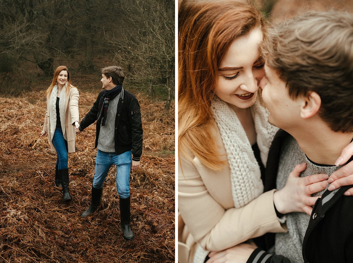 Coombe Hill, foggy woodland photoshoot