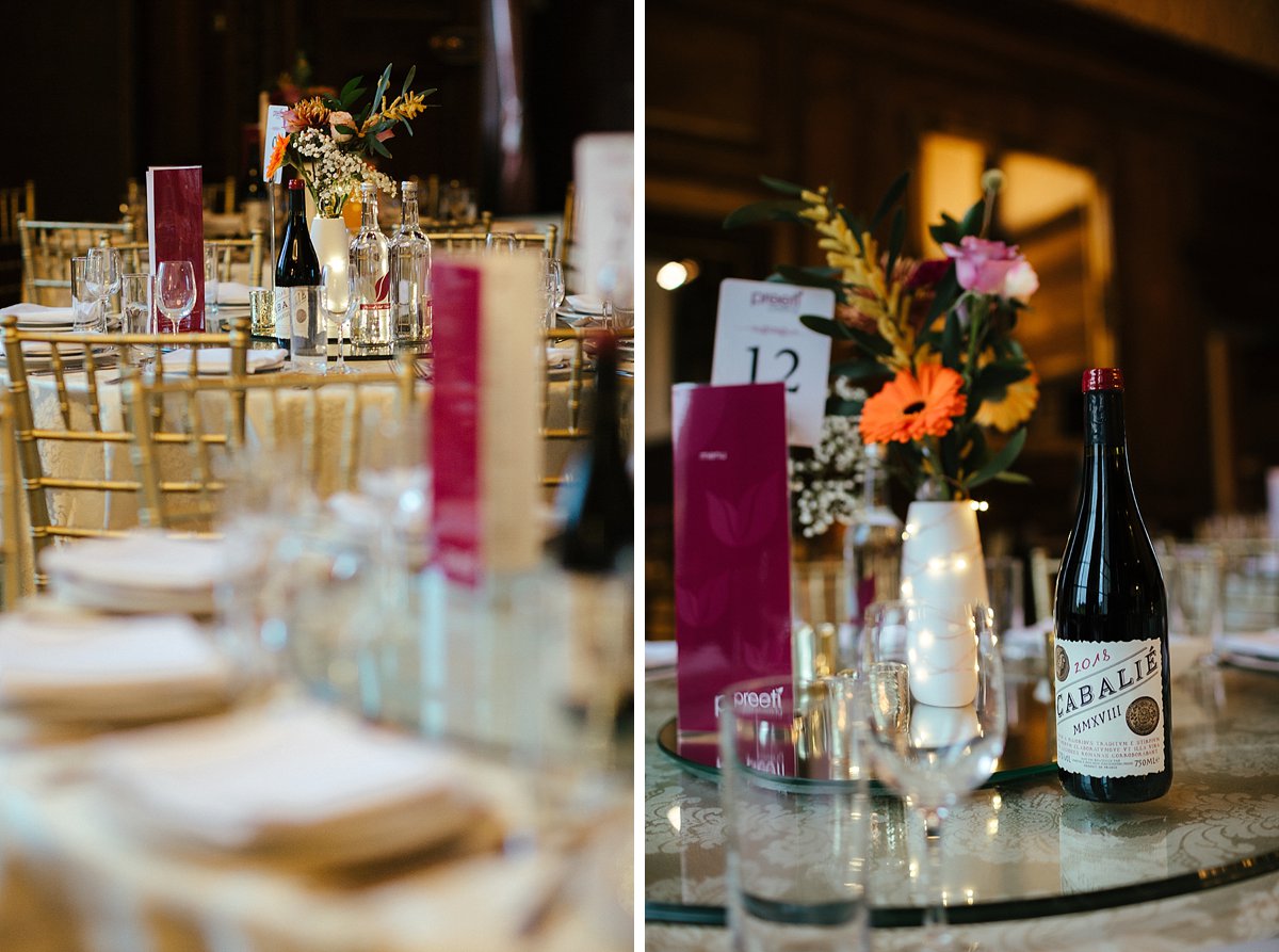 Hindu wedding table decorations 