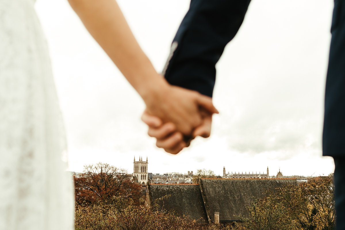 Intimate autumn wedding photography