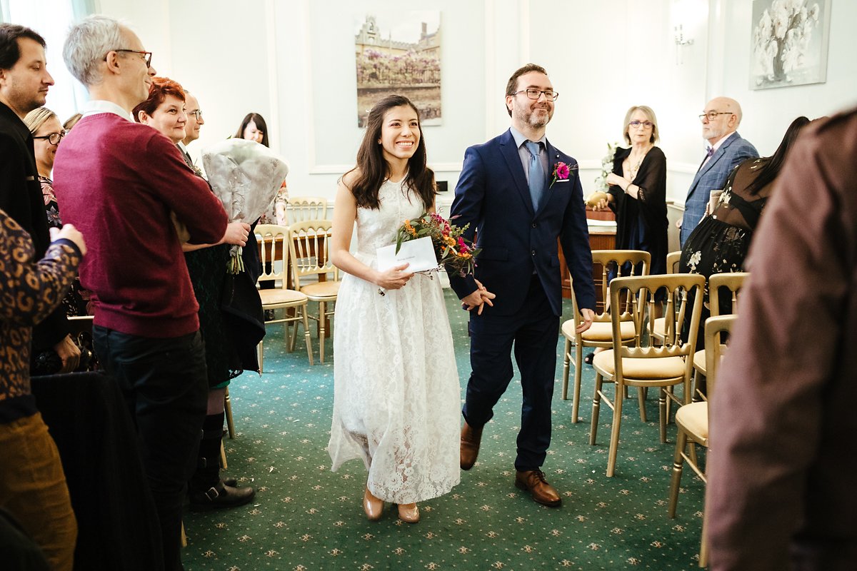 Autumn wedding at Cambridge Town Hall