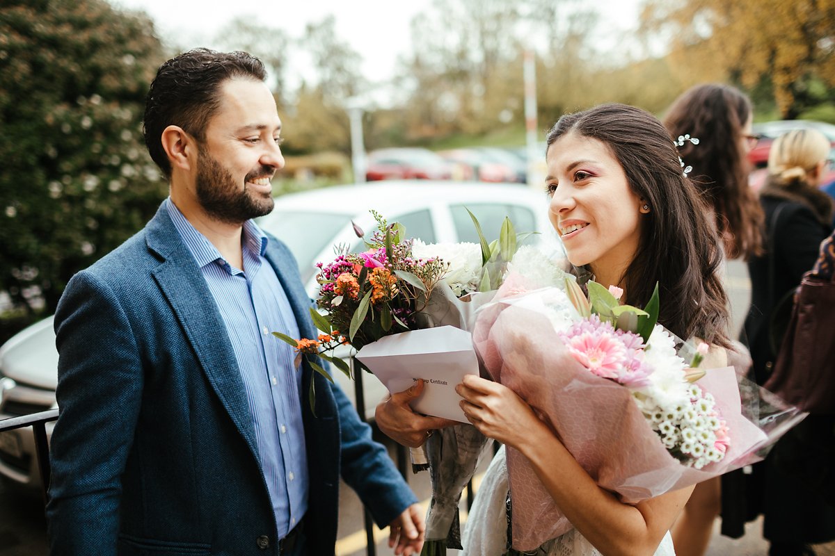 Newly married couple in Cambridge 