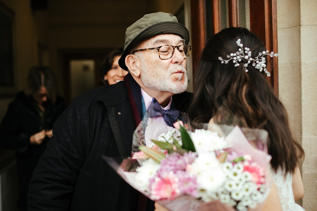 Newly married couple in Cambridge 