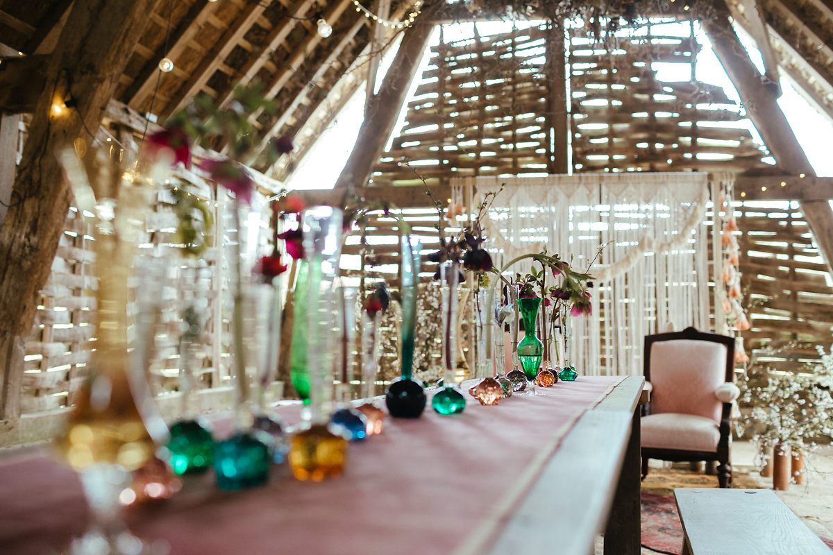 Colourful miniature glass bottle Wedding Props by Beryl