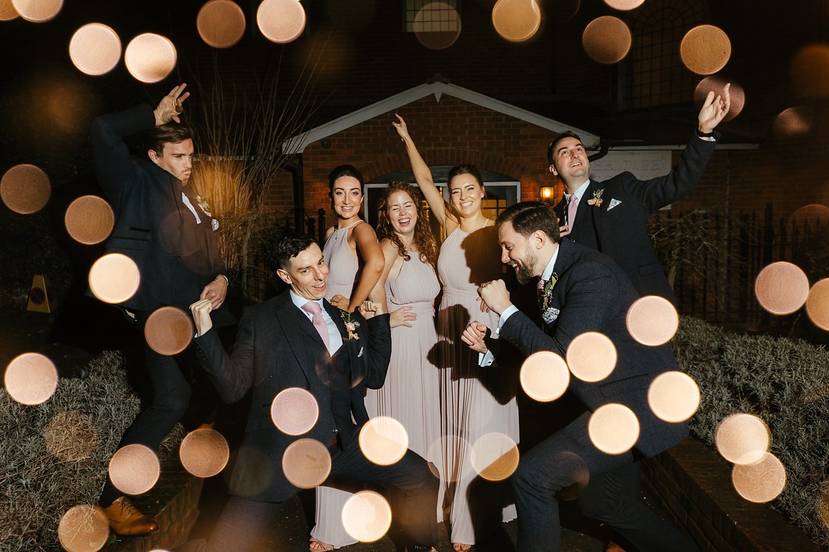 Wedding Day Sparklers Photo Idea