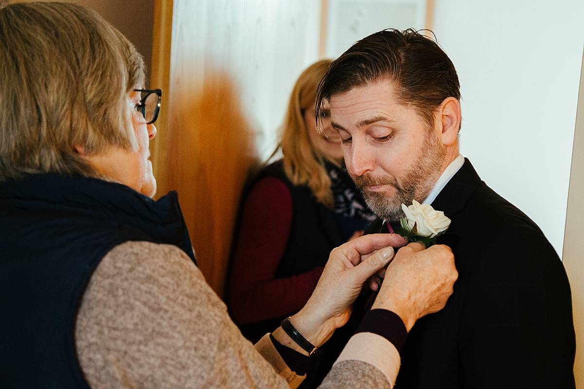 Groom getting ready in Great Missenden