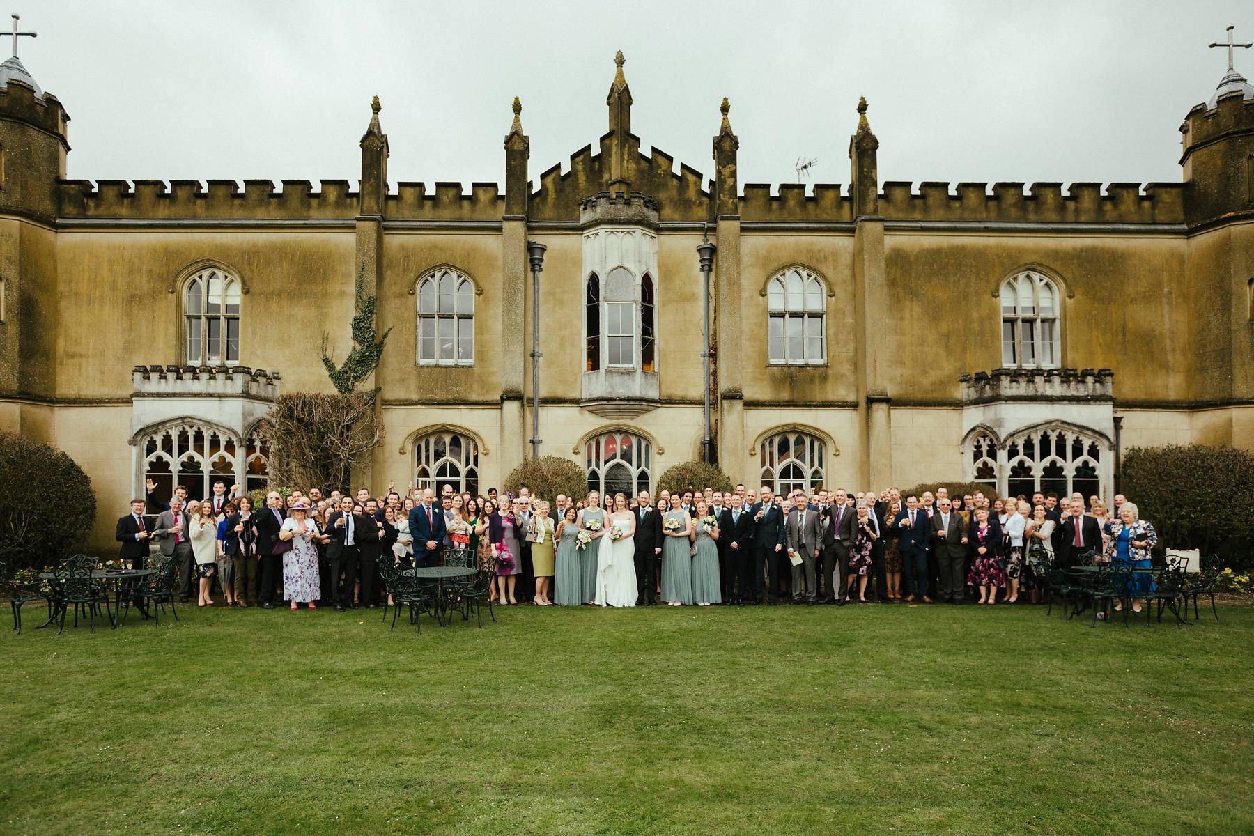 Big group photo with everyone at Missenden Abbey