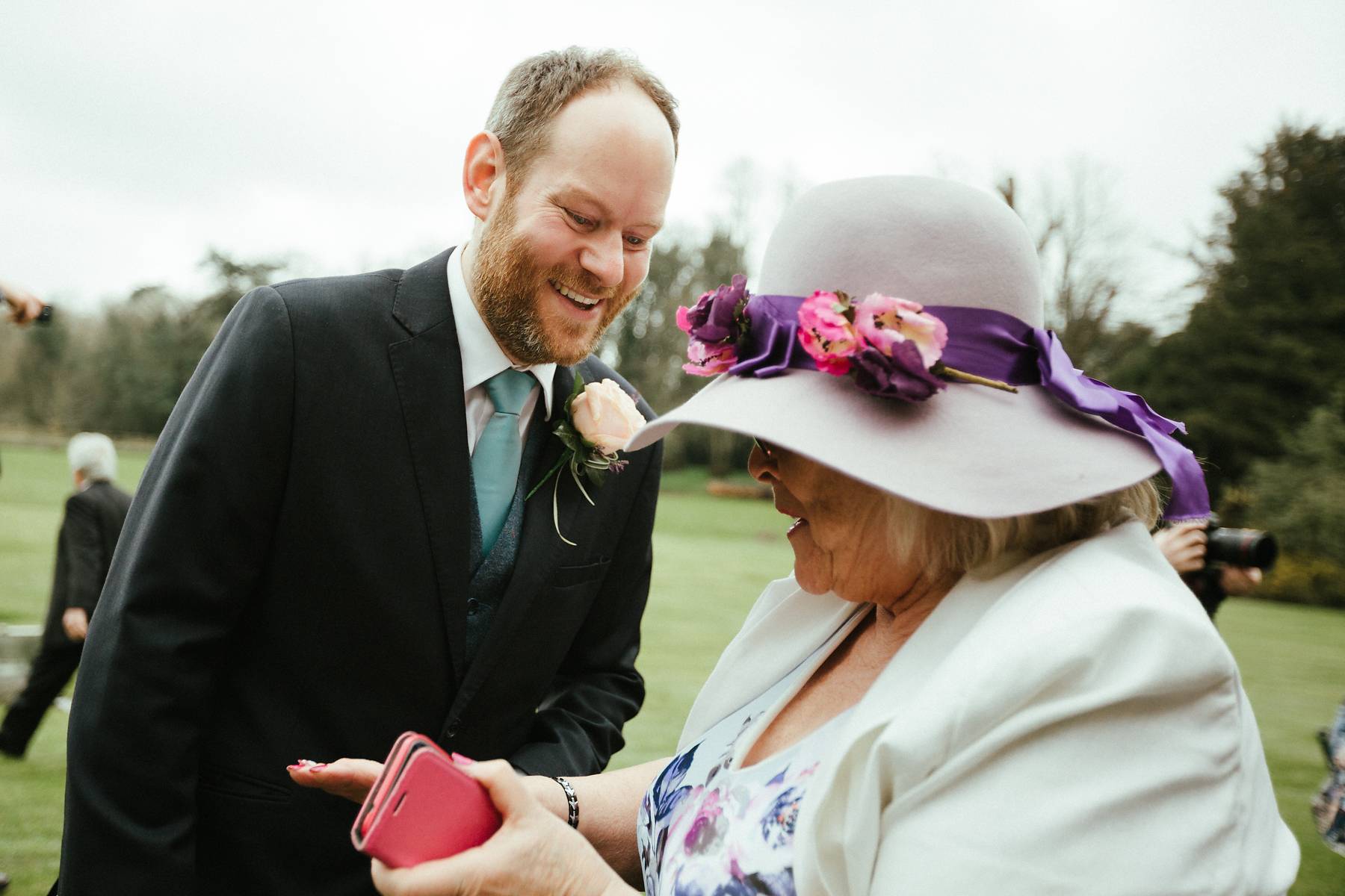 Relaxed Spring Missenden Abbey wedding