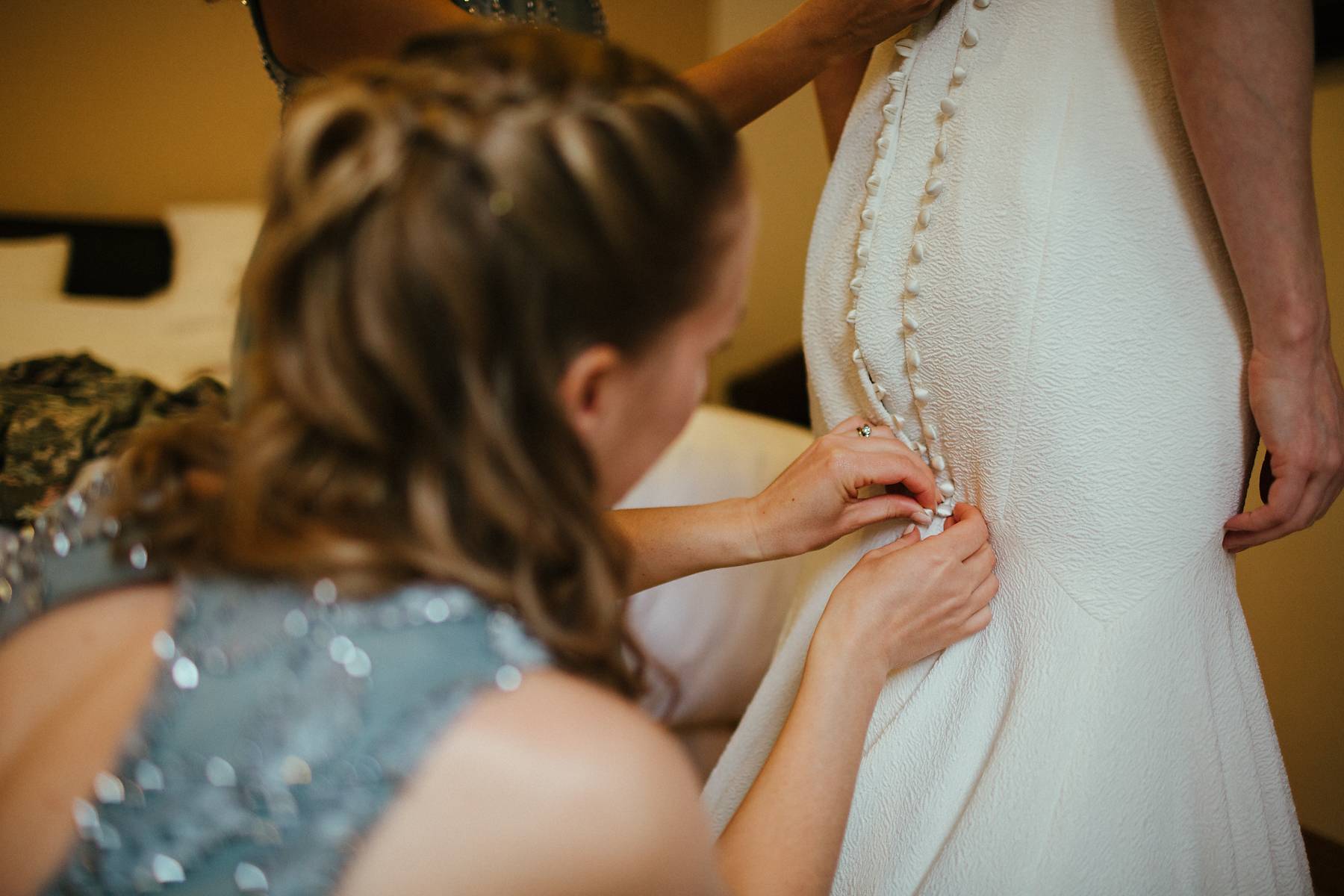 Bride getting ready 