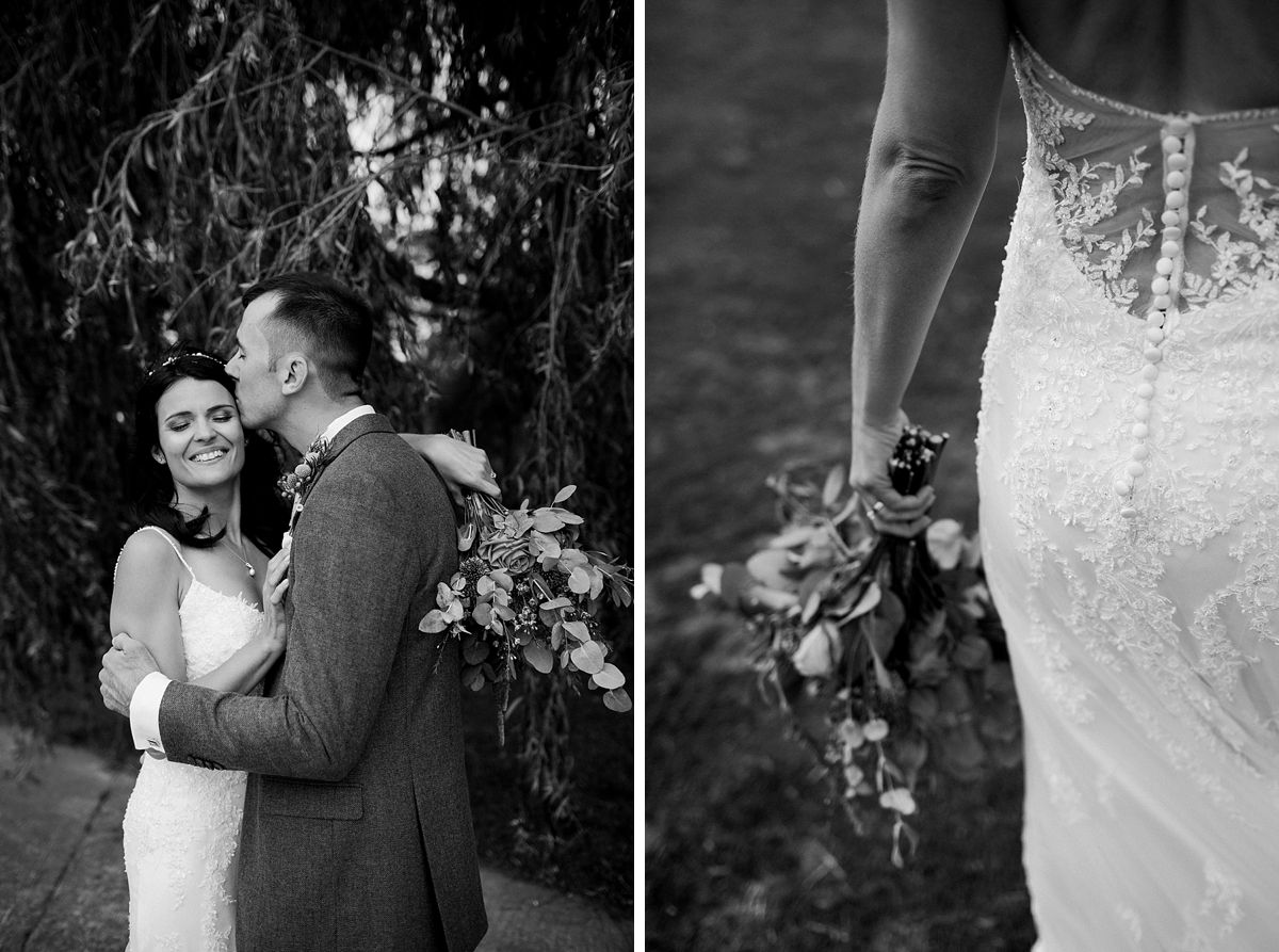 Intimate wedding photography at Odo's Barn in Bislington