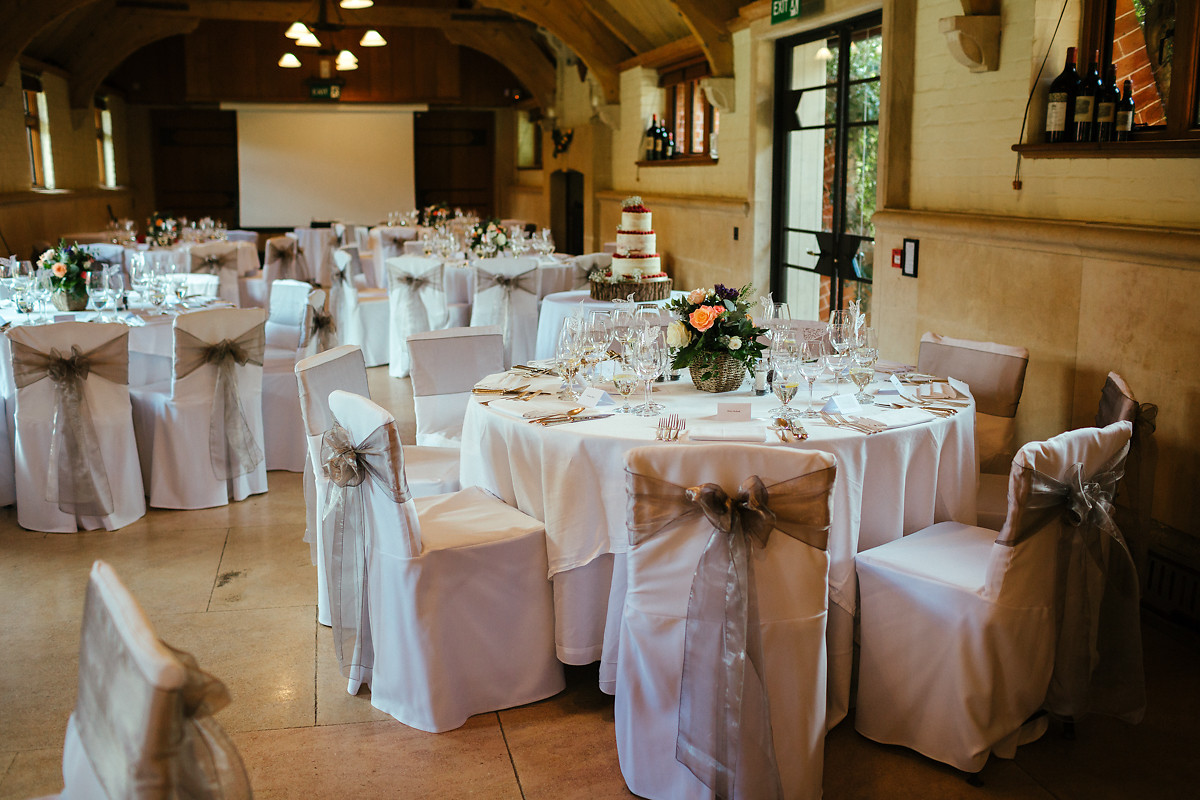 Modern Chinese wedding table decorations in Waddesdon