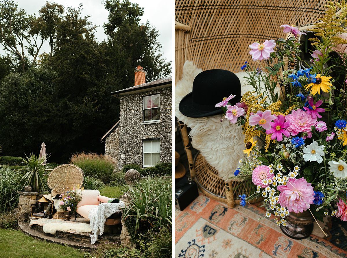 Boho wedding styling Buckinghamshire