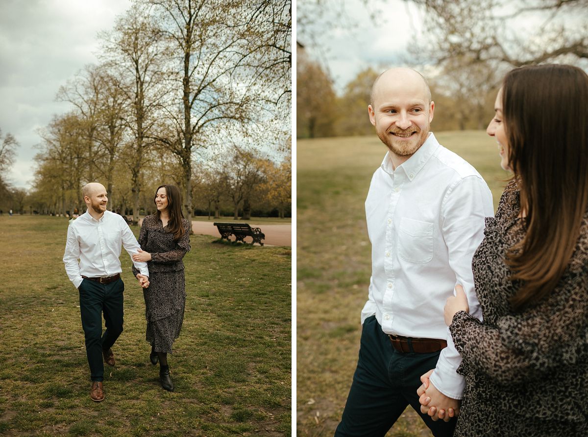 Moder and relaxed London Pre-Wedding Photos