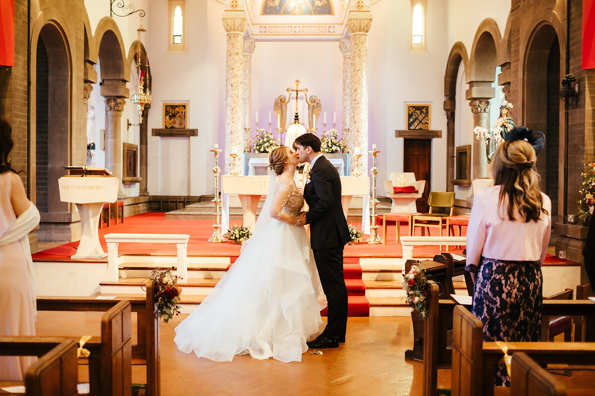 St Anselms Church wedding ceremony